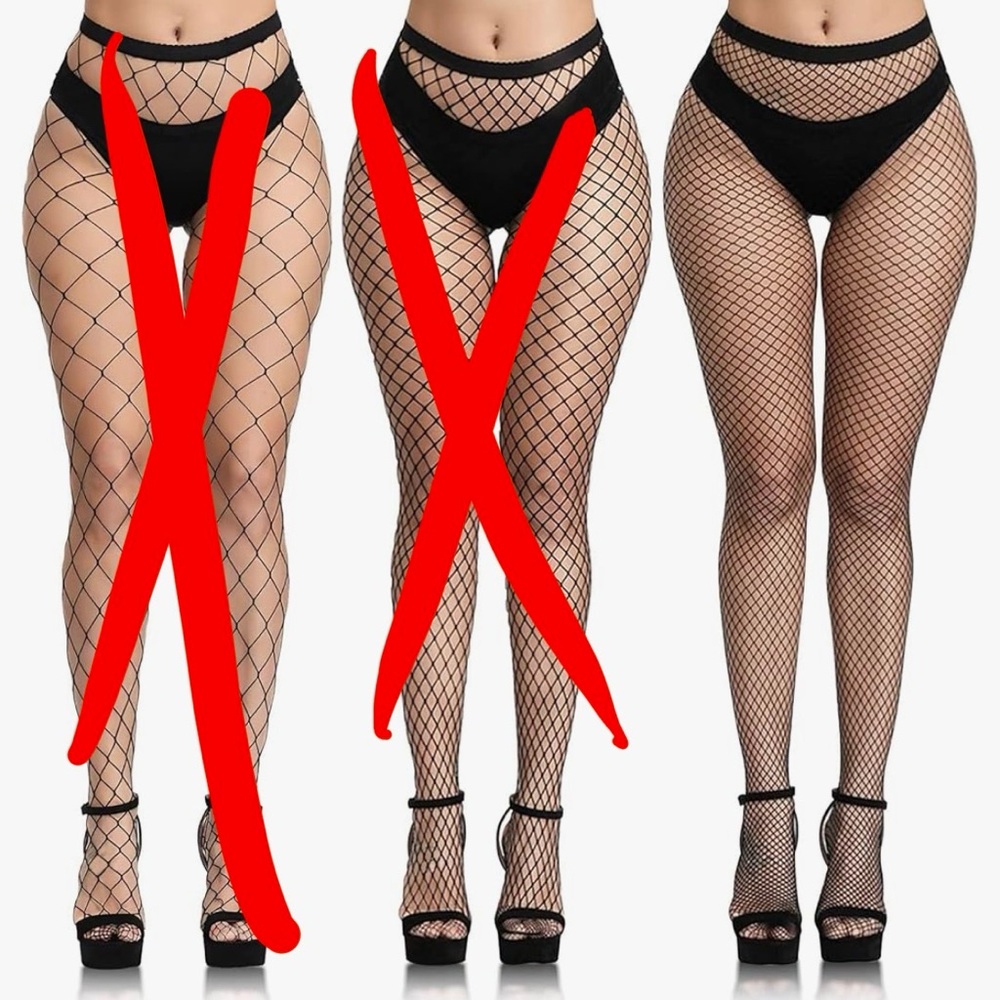 Black Fishnet Tights for Women